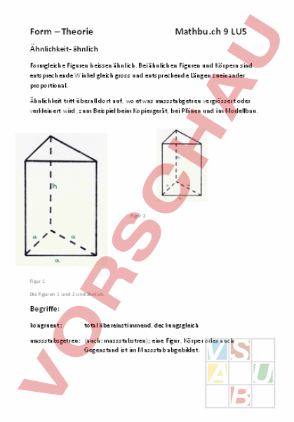 Arbeitsblatt Mathbu Ch Lu Geometrie Gemischte Themen