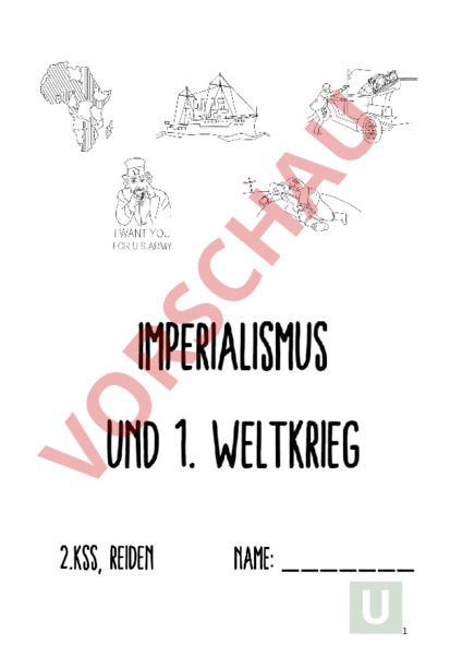 Arbeitsblatt Zeitreise 2 Imperialismus Und Der Erste Weltkrieg