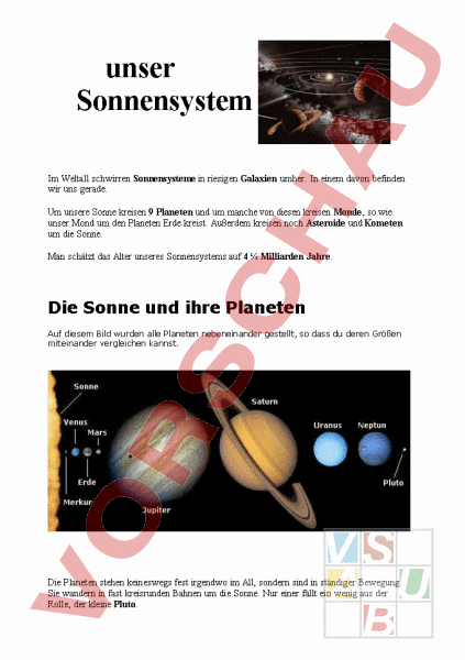 Planeten und ihre Monde