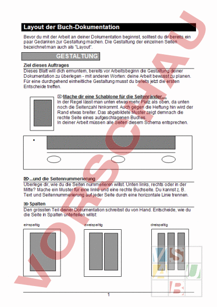 Arbeitsblatt Layout Tipps Fur Schulerarbeiten Deutsch Anderes Thema