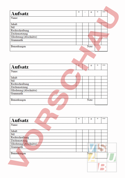 bewertungsbogen essay deutsch