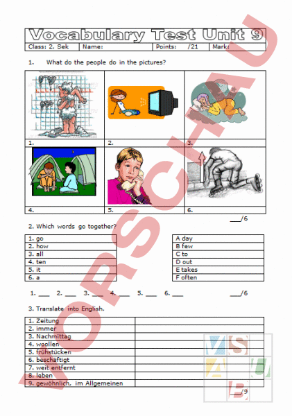 arbeitsblatt-vocabulary-test-unit-9-ready-for-english-englisch-wortschatz