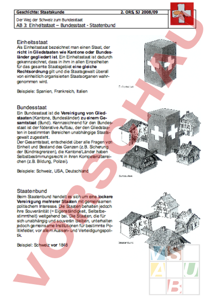 Arbeitsblatt: Staatskunde - AB 1.3 - Geschichte - Politik