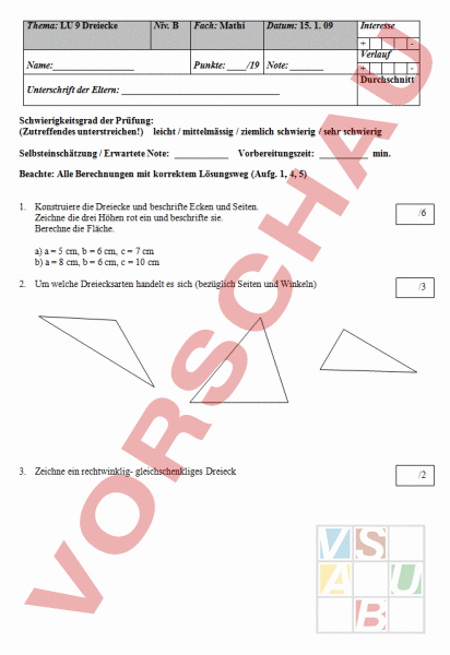 Arbeitsblatt Lu Dreiecke Als Bausteine Geometrie Gemischte Themen