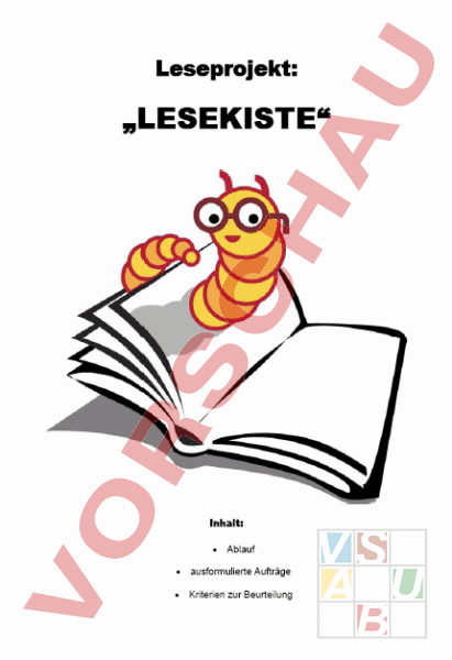 Arbeitsblatt: Leseprojekt: Lesekiste - Deutsch - Leseförderung / Literatur