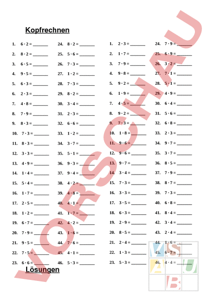 1X1 Dividieren Arbeitsblatt - Schulmaterial - Arbeitsblätter für die Unterstufe - Bei der ...