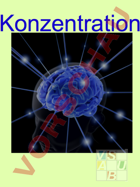 Arbeitsblatt: Konzentration - Administration / Methodik - Hilfen