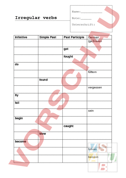 arbeitsblatt-irregular-verbs-englisch-grammatik