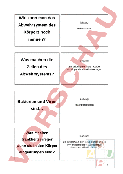 Arbeitsblatt Aids Quiz Biologie Fortpflanzung Entwicklung