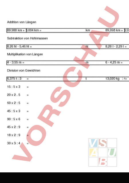 Arbeitsblatt: Mathe 5. Klasse - Mathematik - Gemischte Themen