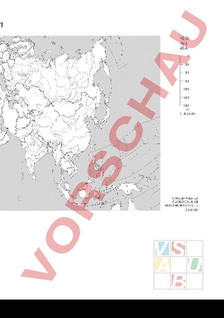 Arbeitsblatt: Kartenarbeit Asien - Geographie - Asien