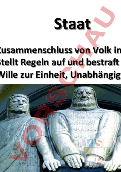 Arbeitsblatt: Staatskunde-Einführung - Geschichte - Politik