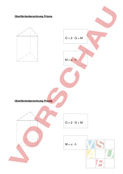Arbeitsblatt Prisma Geometrie K Rper Figuren
