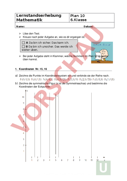 Arbeitsblatt Vortest Zahlenbuch 6 Mit Losungen Mathematik Gemischte Themen